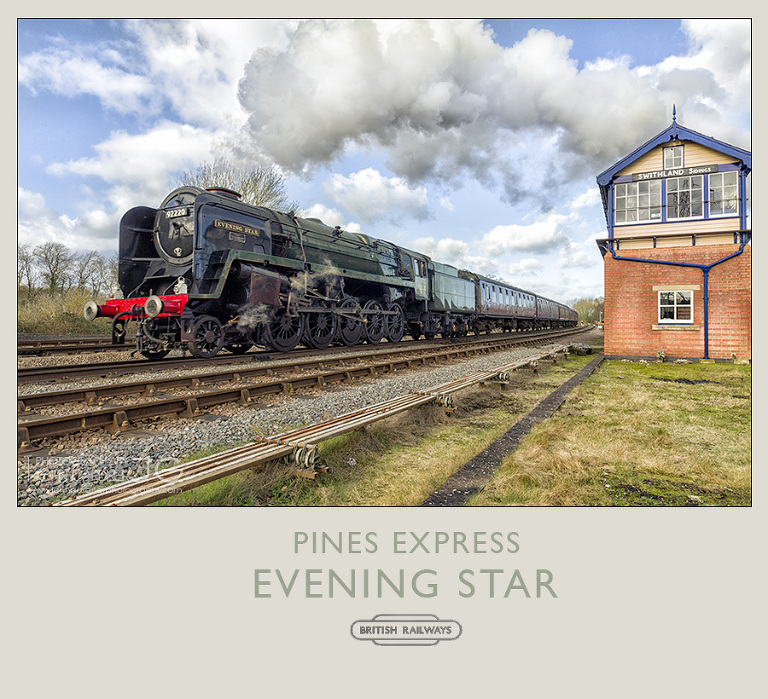 steam train photographs: Evening Star